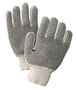 RADNOR™ Black/Natural Large Medium Weight Cotton And Polyester Seamless Knit General Purpose Gloves With Knit Wrist