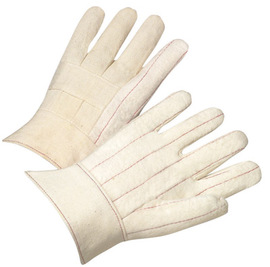 RADNOR™ Natural Medium Weight Cotton Hot Mill Gloves With Band Top Wrist