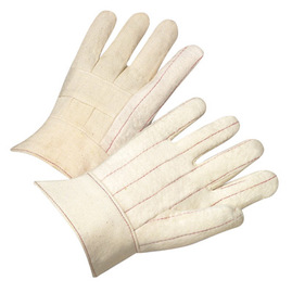 RADNOR™ Natural Heavy Weight Cotton Hot Mill Gloves With Band Top Wrist
