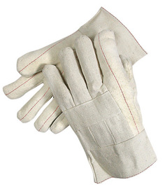 RADNOR™ Natural Standard Weight Cotton Hot Mill Gloves With Band Top Wrist