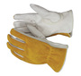 RADNOR™ Medium Brown And Natural Premium Split Grain Cowhide Unlined Drivers Gloves