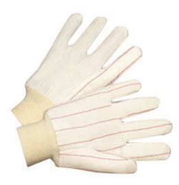 RADNOR™ Large White 20 Oz Cotton/Canvas/Polyester Hot Mill Gloves With Knit Wrist