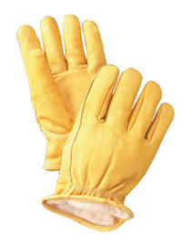 RADNOR™ Large Yellow Deerskin Thinsulate™ Lined Cold Weather Gloves