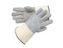 RADNOR™ Medium Natural Split Leather Palm Gloves With Leather Back And Gauntlet Cuff