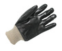 RADNOR™ Large 10" Black And Tan Interlock Lined Supported PVC Chemical Resistant Gloves