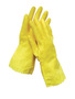 Radnor® Large Yellow Flock Lined 16 mil Unsupported Latex