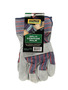 RADNOR™ Large Blue Shoulder Split Leather Palm Gloves With Canvas Back And Safety Cuff