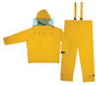 MCR Safety® Large Yellow Hydroblast/River City Rainwear 0.35 mm Polyester/PVC Suit