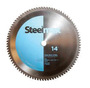 SteelMax® 14" X 1/4" X 1" 1450 RPM 90 TPI Tungsten Carbide Tipped Steel Cutting Saw Blade (For Metal Cutting)