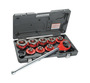 Ridgid® Model 12-R Exposed Ratchet Threader Set (Includes 12-R Die Heads, Ratchet Assembly, Ratchet Handle And Alloy Dies)