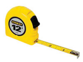Stanley® 1/2" X 12' Yellow Tape Measure