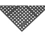 Superior Manufacturing 3' X 3' Black Silicon Carbide Grit/Nitrile Rubber NoTrax® Niru® Cushion-Ease® GSII™ Anti Fatigue Floor Mat