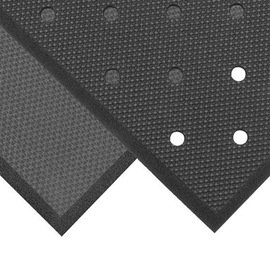 Superior Manufacturing 3' X 3' Black PVC Nitrile Foam NoTrax® Superfoam™ Anti-Fatigue Floor Mat