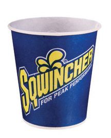 Sqwincher® 5 Ounce Blue And Yellow Waxed Paper Cups (2500 Cups Per Case)