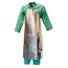 Stanco Safety Products™ 24" X 48" Silver Aluminized PFR Rayon Heat Resistant Apron