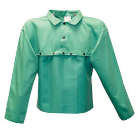 Stanco Safety Products™ Size 2X Green Cotton Flame Resistant Cape Sleeve With Snap Closure