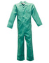Stanco Safety Products™ Large Green Cotton Flame Resistant Coveralls With Front Zipper Closure