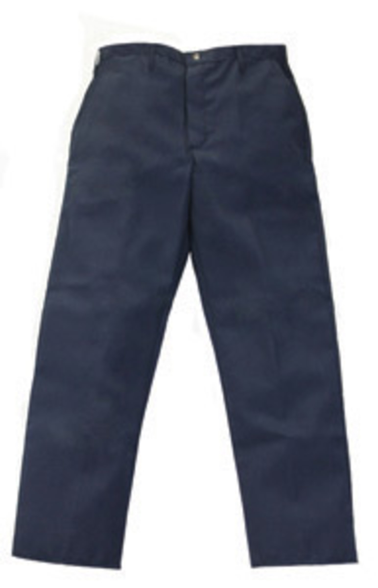 Airgas Stnnx6511nb3632 Stanco Safety Products 36 X 32 Navy Blue Nomex Iiia Arc Rated Flame Resistant Pants With Front Zipper Closure And 1 5 7 Cal Sq Cm