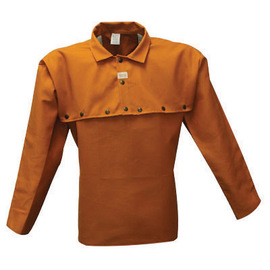Stanco Safety Products™ X-Large Rust Brown Cotton Flame Resistant Cape Sleeve With Snap Closure And 20" Bib
