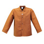 Stanco Safety Products™ Large Brown Cotton Flame Resistant Jacket With Snap Closure