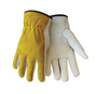 Tillman® Medium Brown And White Top Grain Split Cowhide Unlined Drivers Gloves