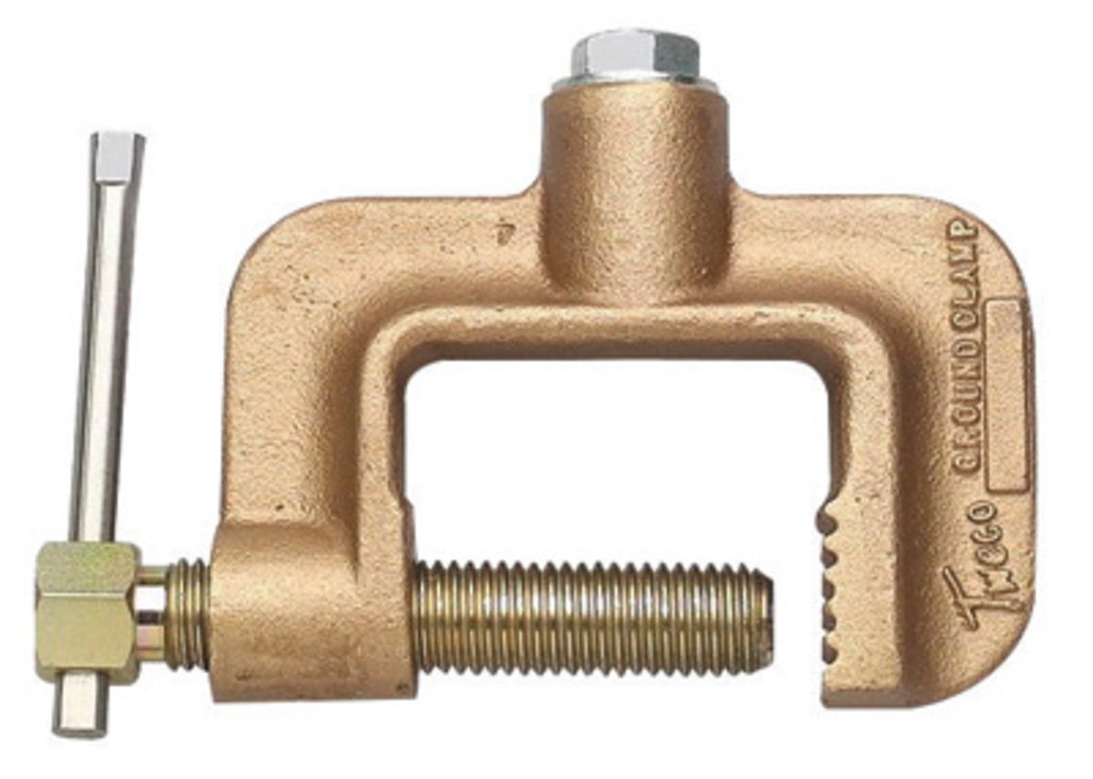New Brass Earth Clamp Ground Clamp 1000 Amp Max Clamp Size 2.6" 65 mm CEC-1000A 