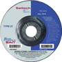 United Abrasives 4-1/2" X 1/4" X 7/8" SAIT Ceramic Aluminum Oxide Type 27 Grinding Wheel