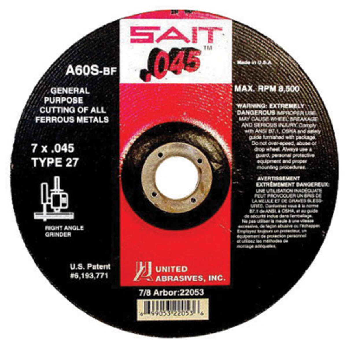 Airgas - UAB22047 - United Abrasives/SAIT 6
