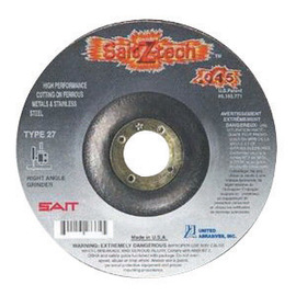 United Abrasives/SAIT 6" X .045" X 7/8" SaitZ-tech™ Zirconium Type 27 Cut Off Wheel