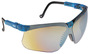 Honeywell Uvex Genesis® Blue Safety Glasses With Yellow Anti-Scratch/Mirror/Hard Coat Lens