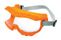 Honeywell Uvex Strategy® Over The Glasses Goggles With Orange Frame And Clear Anti-Fog Lens