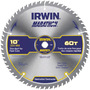IRWIN® 10" X 5/8" Diamond X .063" 8300 RPM 60 Teeth ATB Grind Vise-Grip® Marathon® Carbide Tipped Circular Saw Blade (For Use With Miter/Table Saw) (Carded)