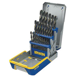 IRWIN® Flat Shank Black And Gold Oxide Coated Drill Bit Set