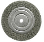 Weiler® 6" X 5/8" - 1/2" Trulock™ Steel Crimped Wire Wheel Brush