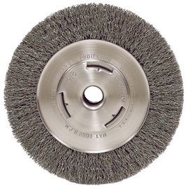 Weiler® 7" X 5/8" Vortec Pro® Trulock™ Steel Crimped Wire Wheel Brush