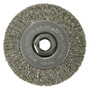Weiler® 4" X 5/8" - 11 Mighty-Mite™ Stainless Steel Crimped Wire Wheel Brush