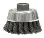 Weiler® 2 3/4" X 5/8" - 11 Steel Knot Wire Cup Brush