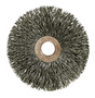 Weiler® 3" X 1/2" - 3/8" Copper Center™ Stainless Steel Crimped Wire Small Diameter Wheel Brush