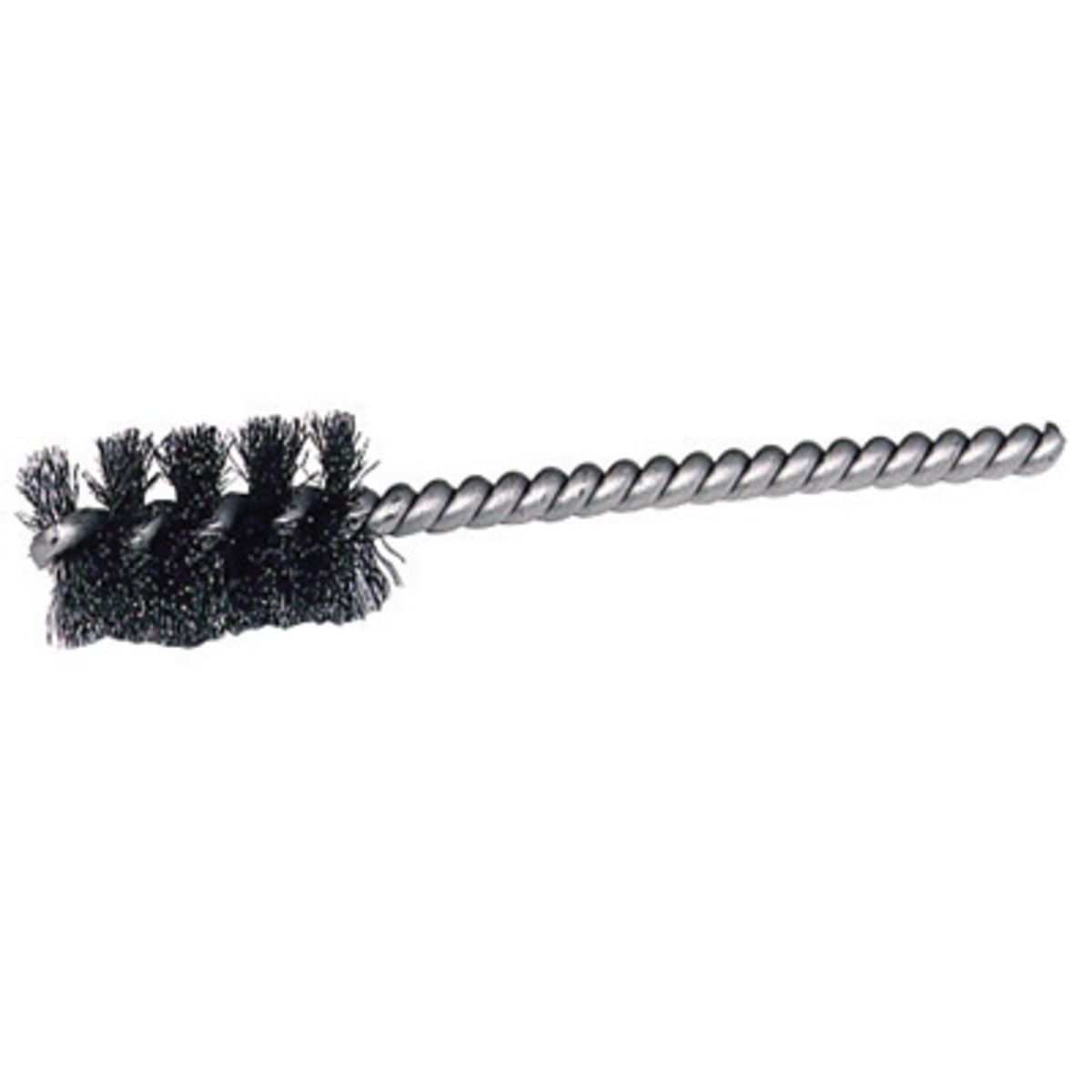 Weiler Wire End Brush Pack of 1 Solid End Crimped Wire 1/4 Shank 3/4 Diameter Stainless Steel 302 Round Shank 0.02 Wire Diameter 22000 rpm
