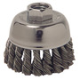 Weiler® 3" X 5/8" - 11 Vortec Pro® Steel Coarse Knot Wire Cup Brush