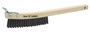 Weiler® 6" Steel Scratch Brush With Curved Handle Handle