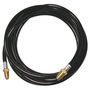 Miller® Weldcraft® 25' Rubber Black Braided Gas Hose For 410 Amp Water Cooled Crafter™ CS410 Torch