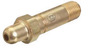 Western® CGA-346 1/4" NPT X 2 1/2" L Brass 3000 psig Nipple With Reverse Flow Check Valve