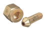 Western 1/4" NPT Male X 2 1/2" Brass Regulator Nipple, CGA-300 With Check Valve (For Pressures Up To 500 psig)