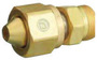 Western "B" X CGA-300 X CGA-520 Brass Cylinder To Regulator Adapter