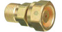 Western "B" X CGA-520 X CGA-300 Brass Cylinder To Regulator Adapter