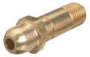 Western® CGA-540 1/4" NPT X 2" L Brass 3000 psig Nipple With Reverse Flow Check Valve