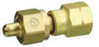 Western CGA-350 X CGA-580 Brass Cylinder To Regulator Adapter
