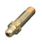 Western CGA-350 1/4" NPT Male X 2 1/2" L Brass 3000 psig Regulator Inlet Nipple