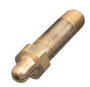 Western® CGA-350 1/4" NPT X 2 1/2" L Brass 3000 psig Nipple With Reverse Flow Check Valve